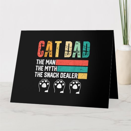 Carte Père Day Chat papa (Devant)