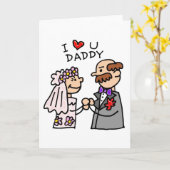 Carte : Père de la mariée (Fleur jaune)