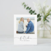 Carte Père de la mariée Mariage Message du matin Photo (Debout devant)