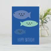 Carte Père de la pêche Anniversaire (Debout devant)