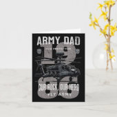 Carte Père de l'armée Fête des pères militaire Apache He (Fleur jaune)