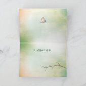 Carte Père en droit Bird Nice Pensée de vous (Intérieur)