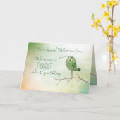 Carte Père en droit Bird Nice Pensée de vous (Fleur jaune)