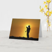 Carte père et fille (Fleur jaune)