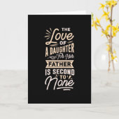 Carte Père et fille Meilleur papa Fête des pères (Fleur jaune)