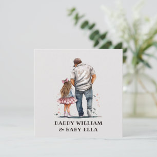 Carte Père et fille personnalisés