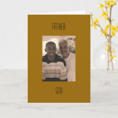 Carte Père et fils (Fleur jaune)