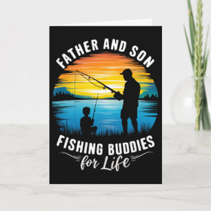 Carte Père et fils, compagnons de pêche pour la vie