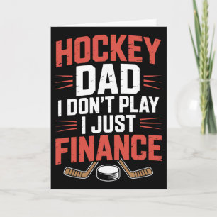 Carte Père joueur, Hockey Papa Je ne joue pas je finance