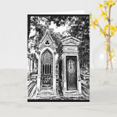 Carte Pere Lachaise-N&B (Fleur jaune)