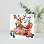 Carte Père Noël (Debout devant)