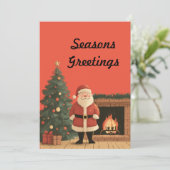 Carte Père Noël (Debout devant)