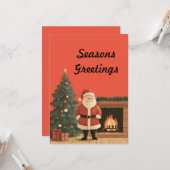 Carte Père Noël (Devant/Arrière en situation)