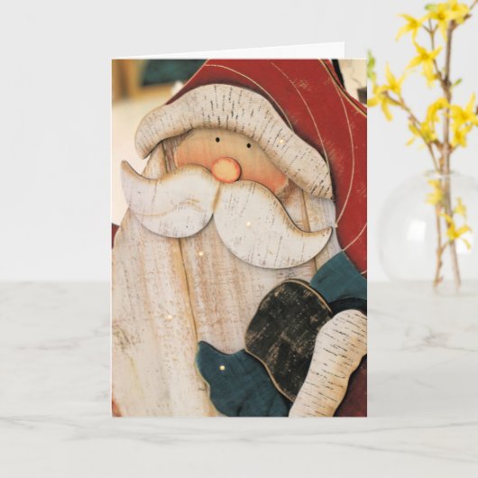 Carte Père Noël (Fleur jaune)