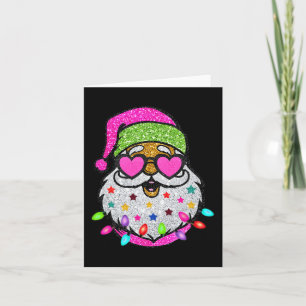 Carte Père Noël Amusante Avec Lunettes De Soleil Noël Ro