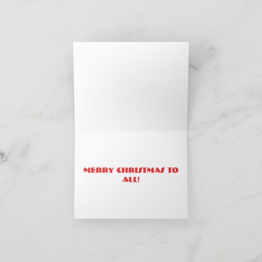 Carte Père Noël aux yeux bleus, Art Abstrait (Intérieur)