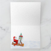 Carte Père Noël avec Lapin Renard et Écureuil (Intérieur)