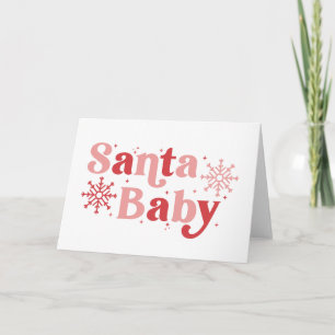 Carte Père Noël Baby - Fun Holiday Typography Design