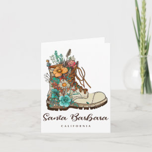 Carte Père Noël Barbara Randonnée Souvenir extérieur