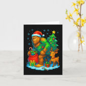 Carte Père Noël Bigfoot Arbre de Noël Reindeer Funny Sas (Fleur jaune)