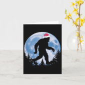 Carte Père Noël Bigfoot Noël Lune Drôle Sasquatch Belie (Fleur jaune)