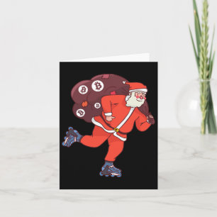 Carte Père Noël Bitcoin Cryptomonnaie Santa Crypto Dans