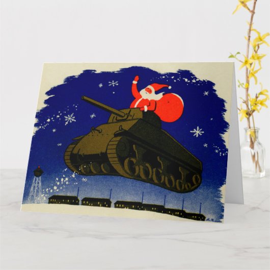 Carte Père Noël blindé (Fleur jaune)