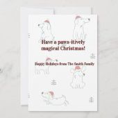 Carte Père Noël cher je peux expliquer (chien) (Dos)