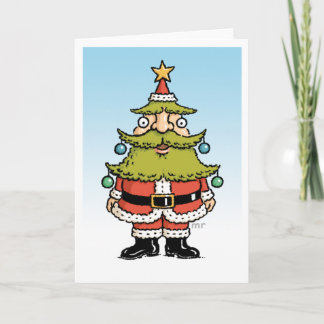 Carte père Noël Christmas Tree