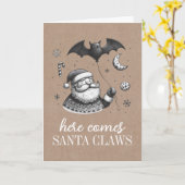 Carte Père Noël Claws (Fleur jaune)