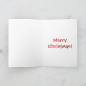 Carte Père Noël clignant d'œil Art Abstrait (Intérieur)