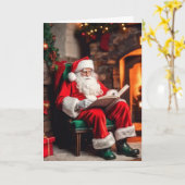 Carte Père Noël Cookies Holiday (Fleur jaune)