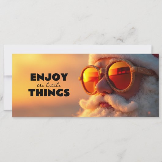 Carte Père noël cool  (Devant)