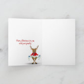 Carte Père Noël dans la fenêtre cabine avec des flocons  (Intérieur)