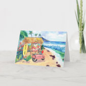 Carte Père Noël de la glace de rasage de Noël (Devant)