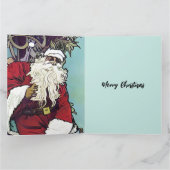 Carte Père Noël de la mauvaise herbe (Intérieur)