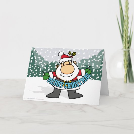 Carte Père Noël de Noël (Devant)