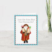 Carte Père Noël Drôle Apporte Le Noël Liquor (Devant)
