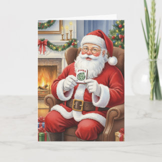 Carte Père Noël drôle personnalisé Apporte-moi un Joker