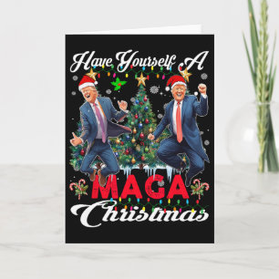 Carte Père Noël drôle Trump Joyeux Méga Noël Chris