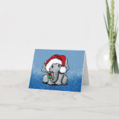 Carte Père Noël Elephant Christmas Card (Devant)