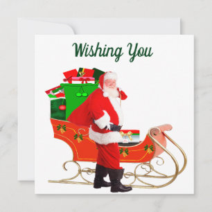 Carte père Noël Et Carte À Soupirs Emballés