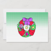 Carte Père Noël et Elfe dans les factices Noël (Dos)