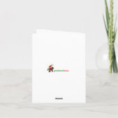 Carte père Noël et Furry Friends (Dos)