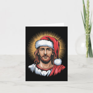 Carte Père Noël Et Jésus Nous Avons Vu Que Joyeux Noël D