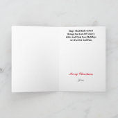 Carte Père Noël et Mme Claus Hippie Christmas Card (Intérieur)