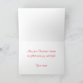 Carte Père Noël et Reindeer (Intérieur)