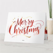 Carte Père Noël et rennes (Dos)