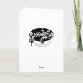 Carte Père Noël et rennes Coloriez votre propre Noël (Dos)