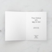 Carte Père Noël et son traîneau dans le ciel nocturne (Intérieur)